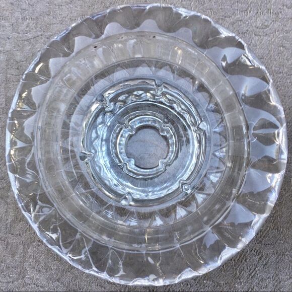 Vintage Faceted Round Crystal Taper Candle Holders - Picture 13 of 16